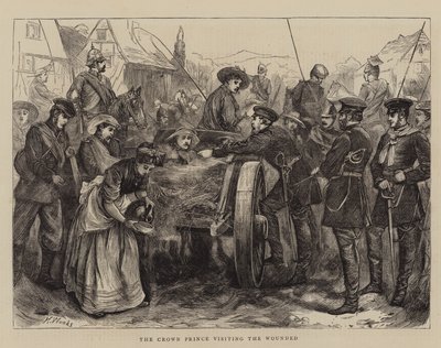 The Crown Prince Visiting the Wounded by Henry Woods